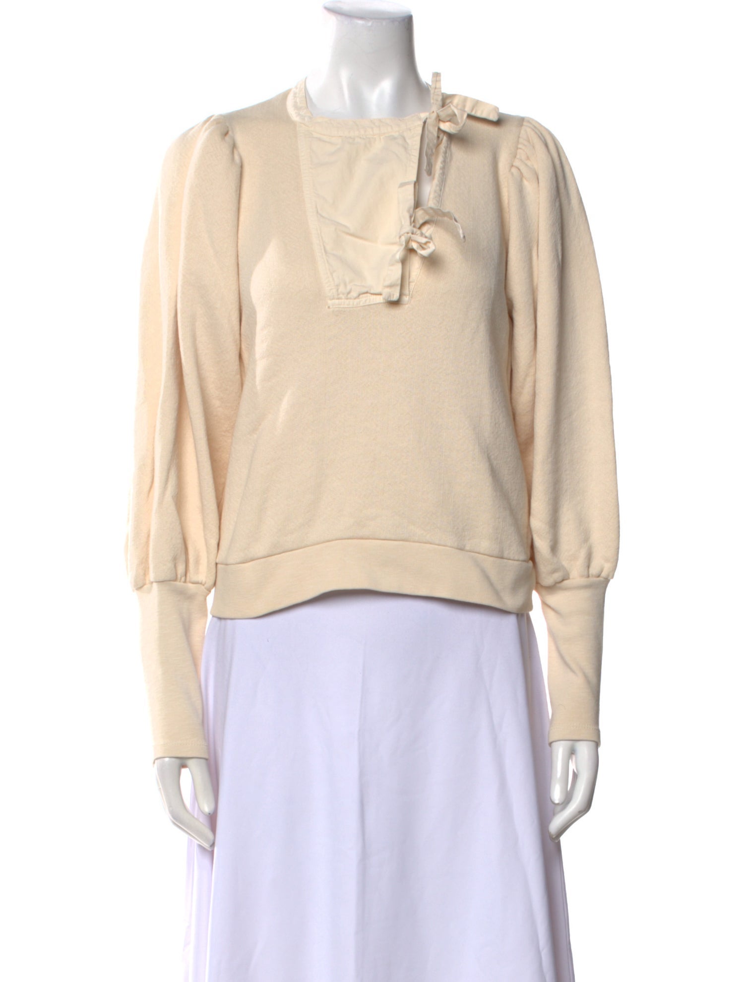 Ulla Johnson V-Neck Long Sleeve Sweatshirt