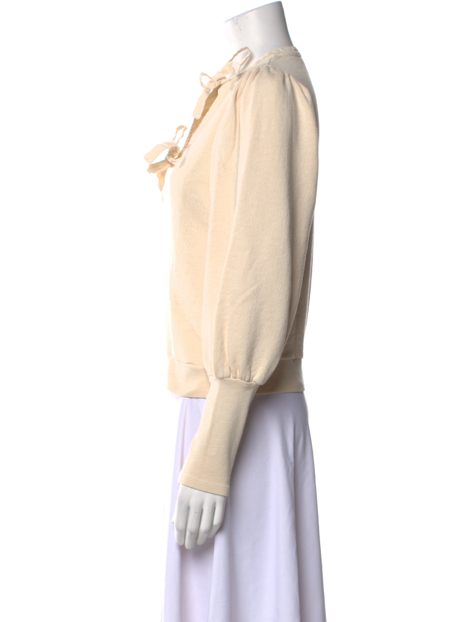 Ulla Johnson V-Neck Long Sleeve Sweatshirt