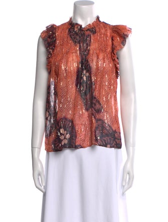 Ulla Johnson Silk Printed Blouse