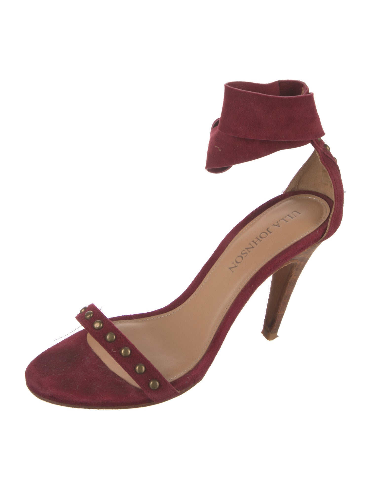 Ulla Johnson Suede Studded Accents Sandals