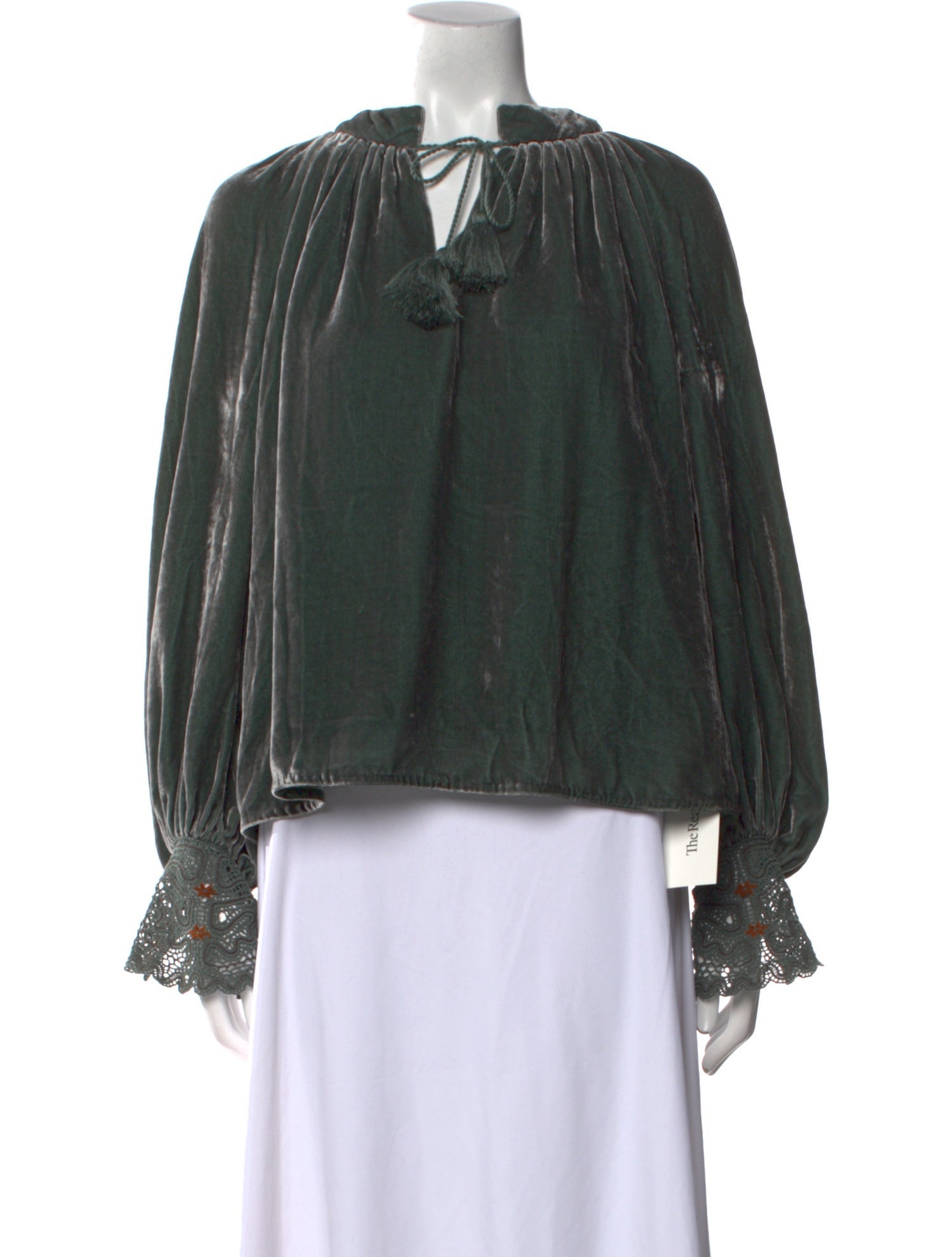 Ulla Johnson Tie Neck Long Sleeve Blouse