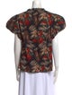 Ulla Johnson Printed V-Neck Blouse