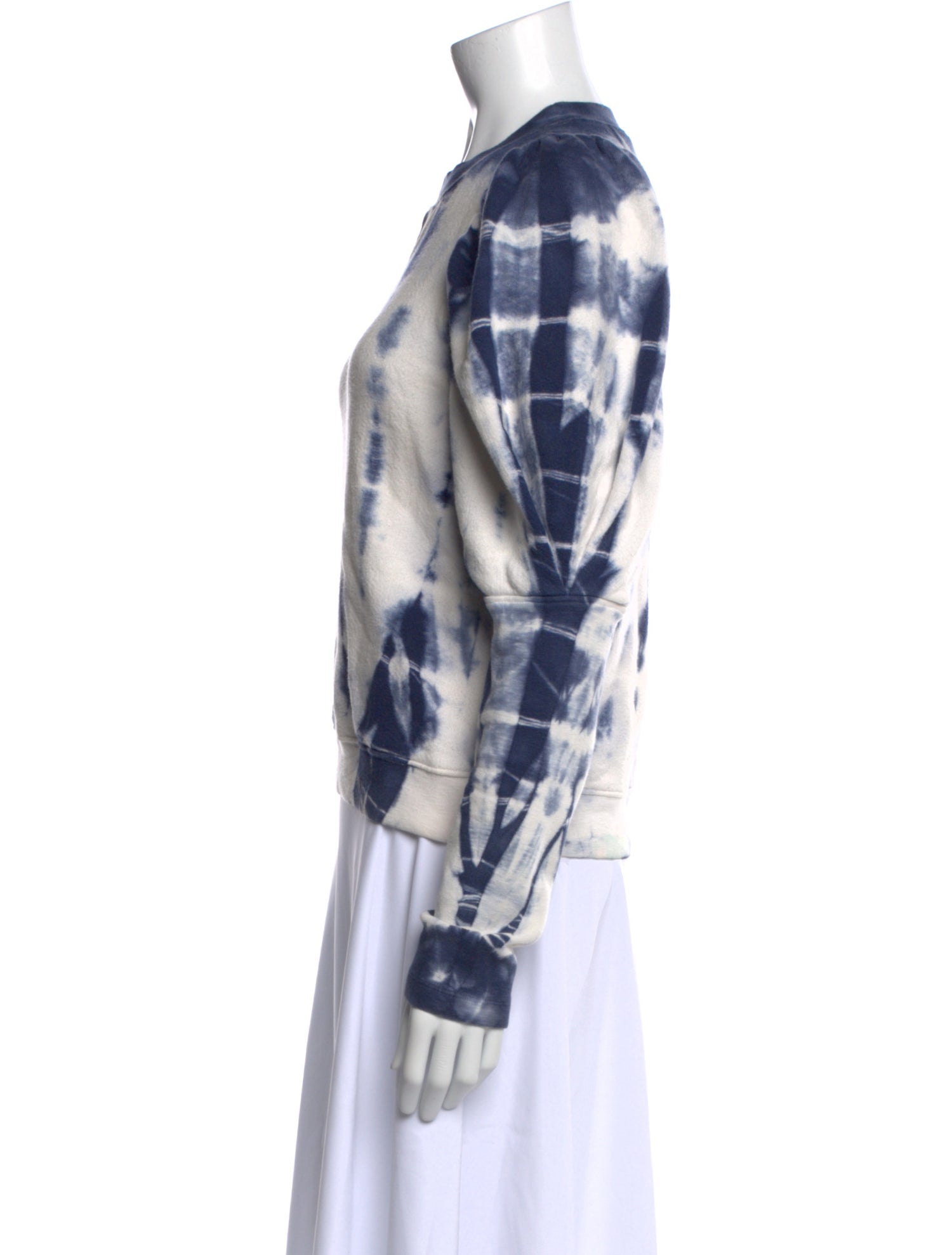 Ulla Johnson Tie-Dye Print Crew Neck Sweatshirt