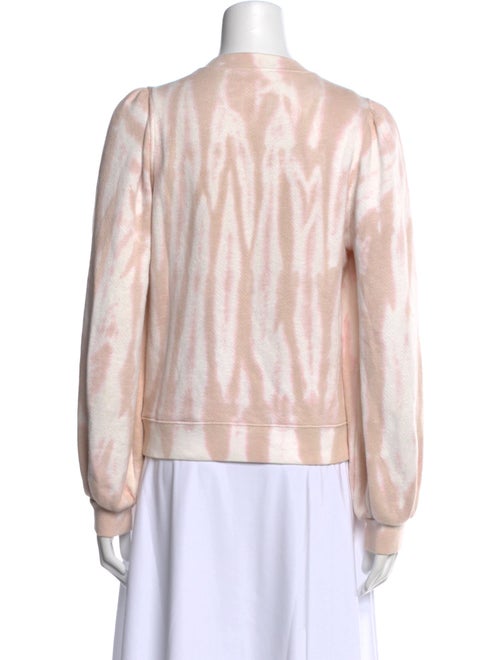 Ulla Johnson Tie-Dye Print Crew Neck Sweatshirt
