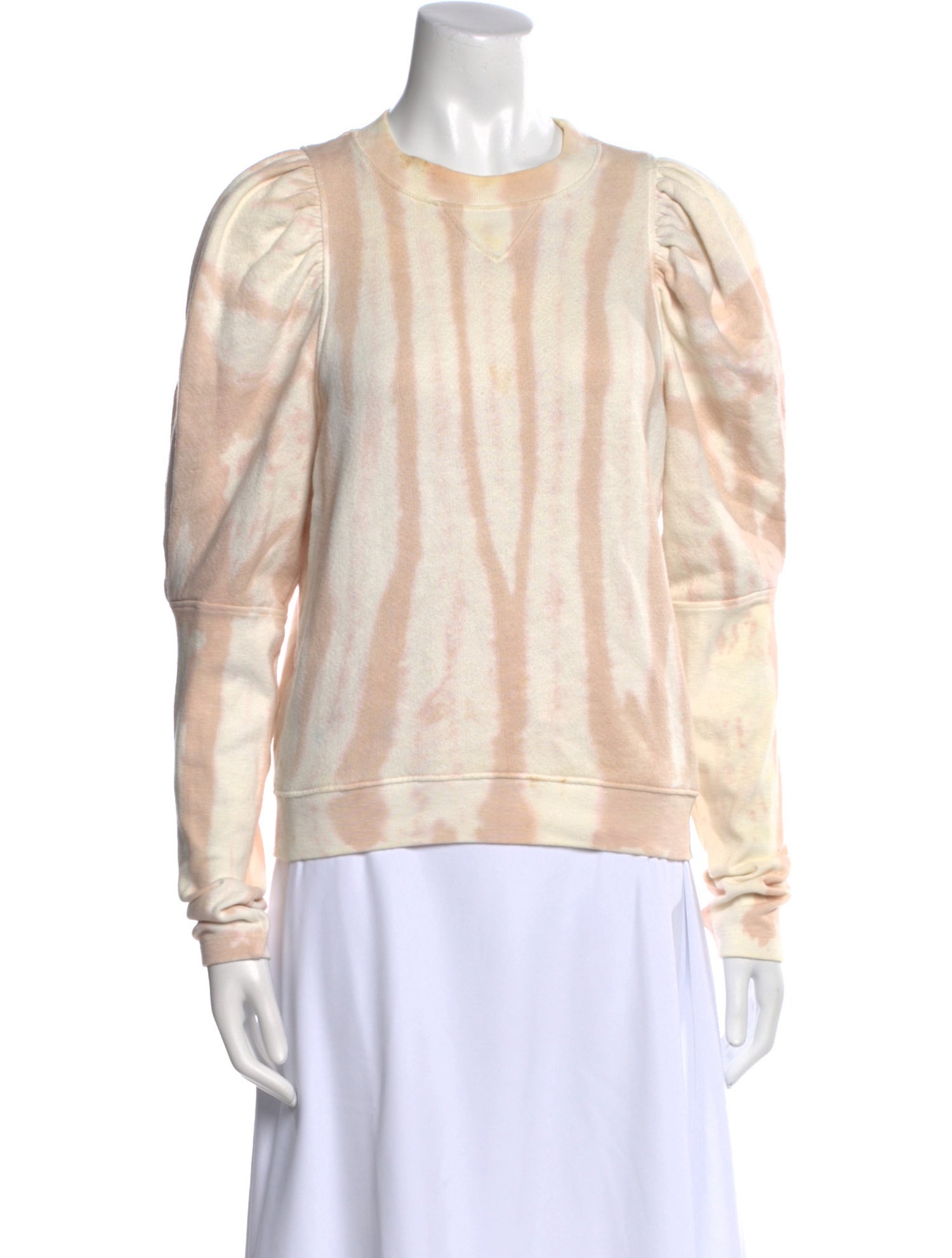 Ulla Johnson Tie-Dye Print Crew Neck Sweatshirt