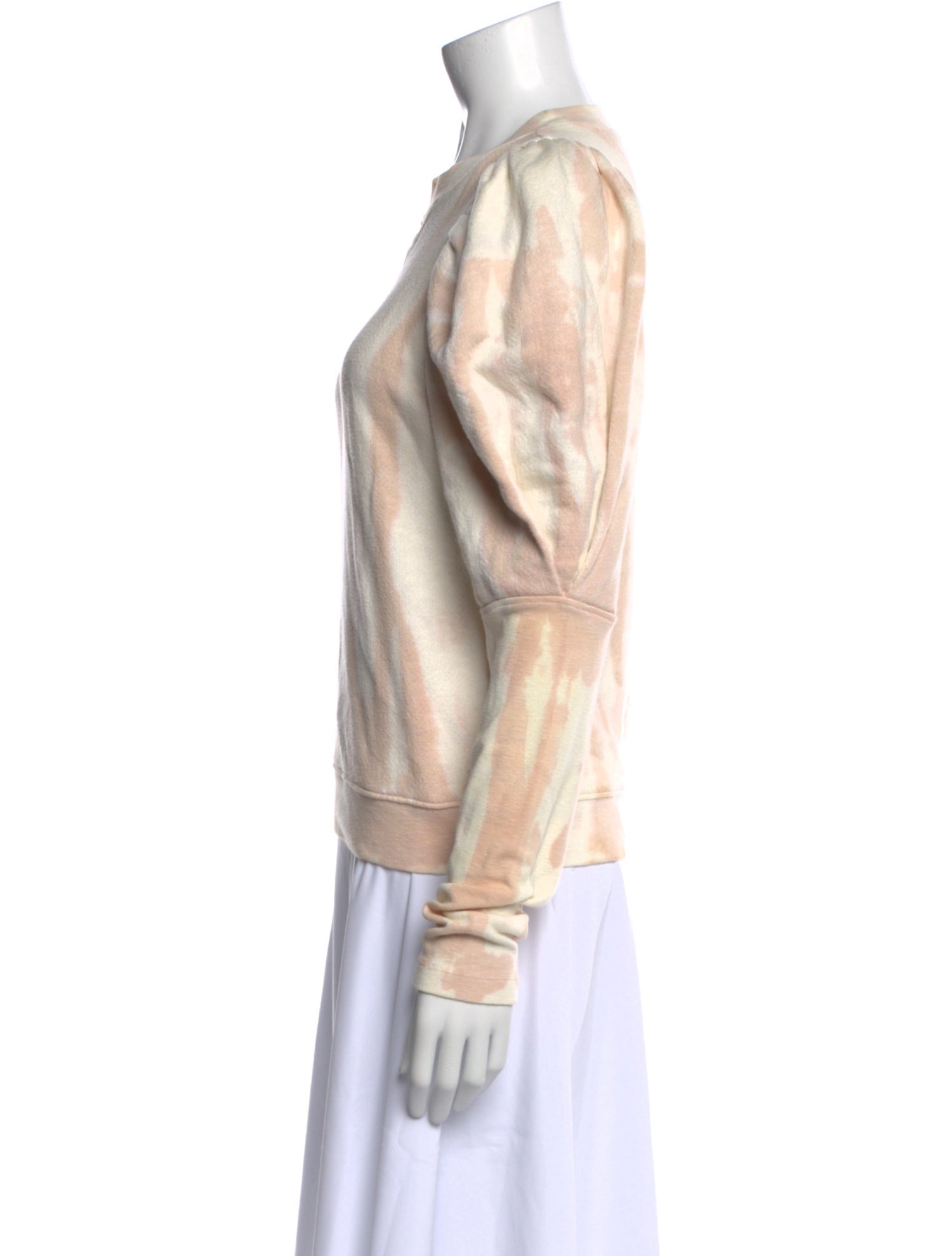 Ulla Johnson Tie-Dye Print Crew Neck Sweatshirt