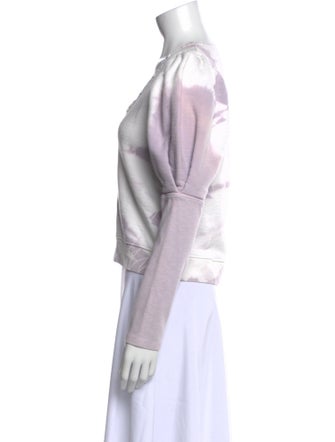 Ulla Johnson Tie-Dye Print V-Neck Top