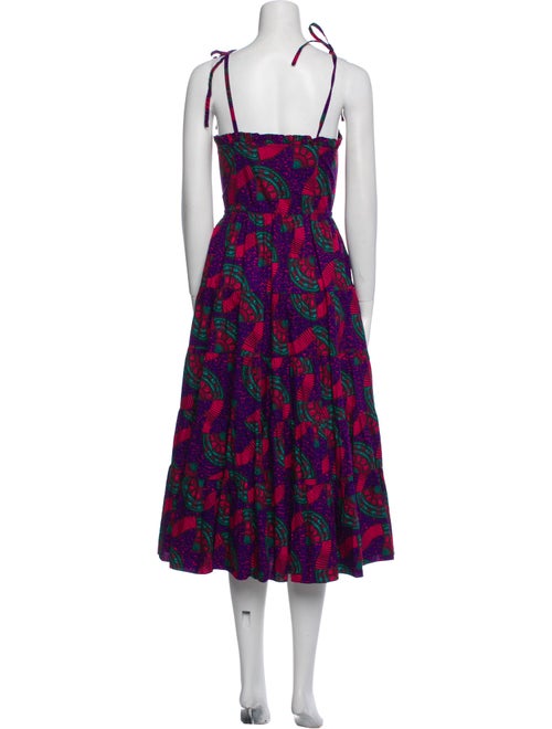 Ulla Johnson Floral Print Midi Length Dress