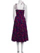 Ulla Johnson Floral Print Midi Length Dress