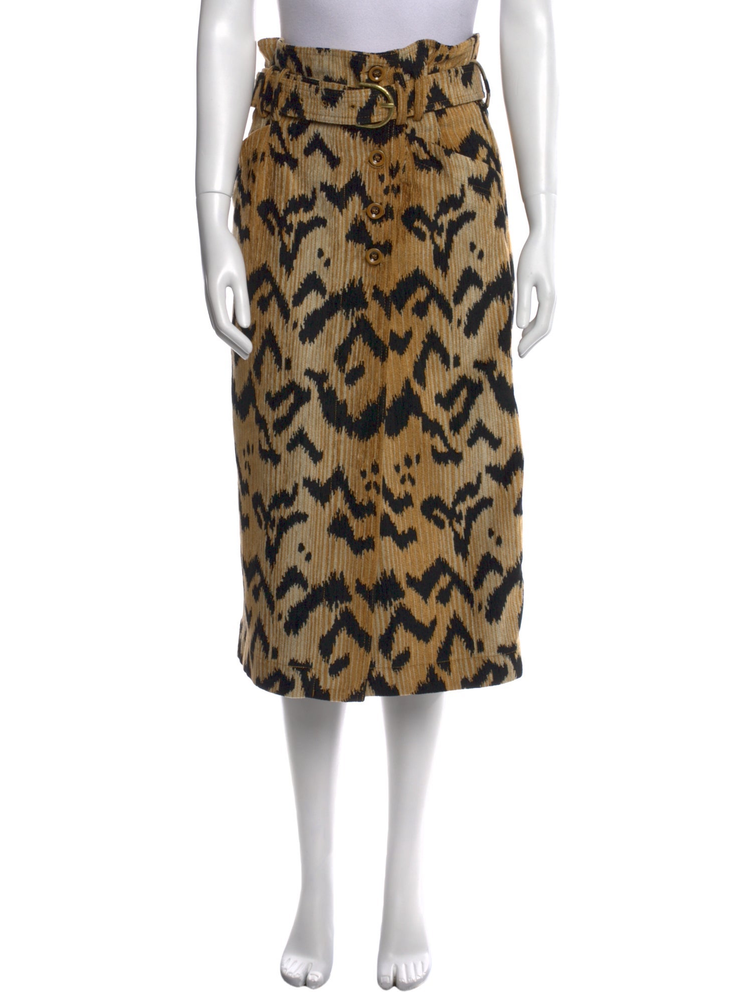 Ulla Johnson Animal Print Midi Length Skirt w/ Tags