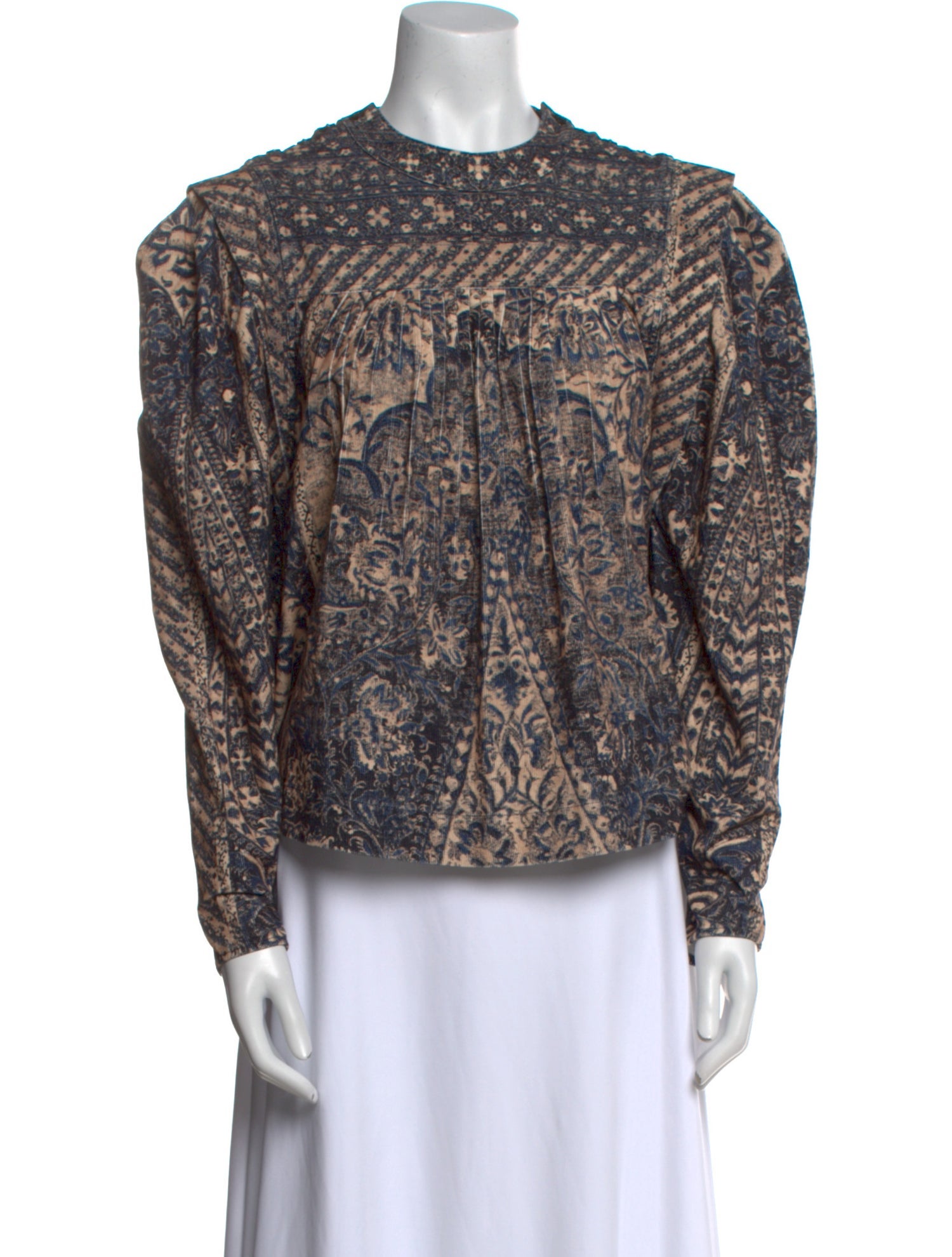 Ulla Johnson Printed Crew Neck Blouse