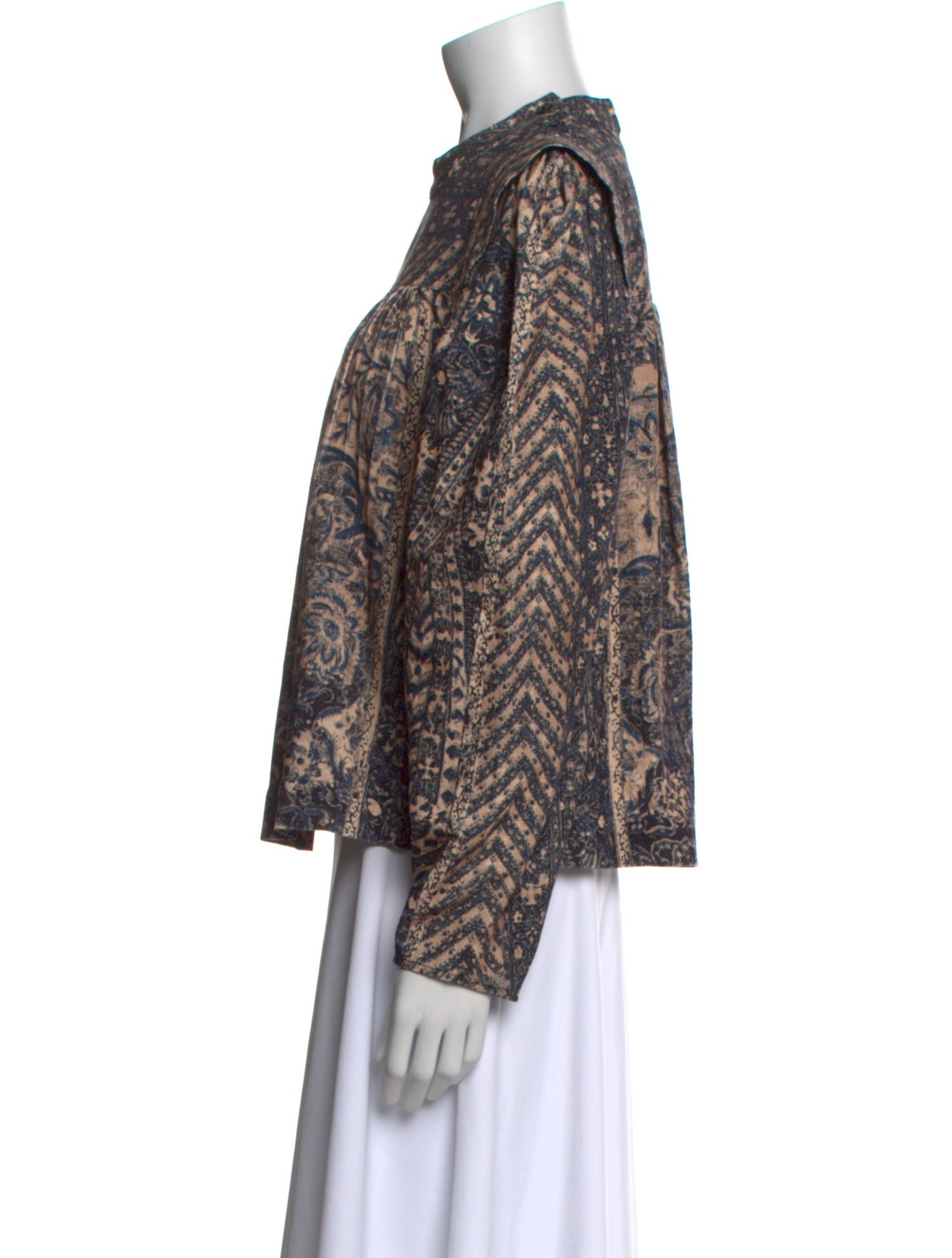 Ulla Johnson Printed Crew Neck Blouse