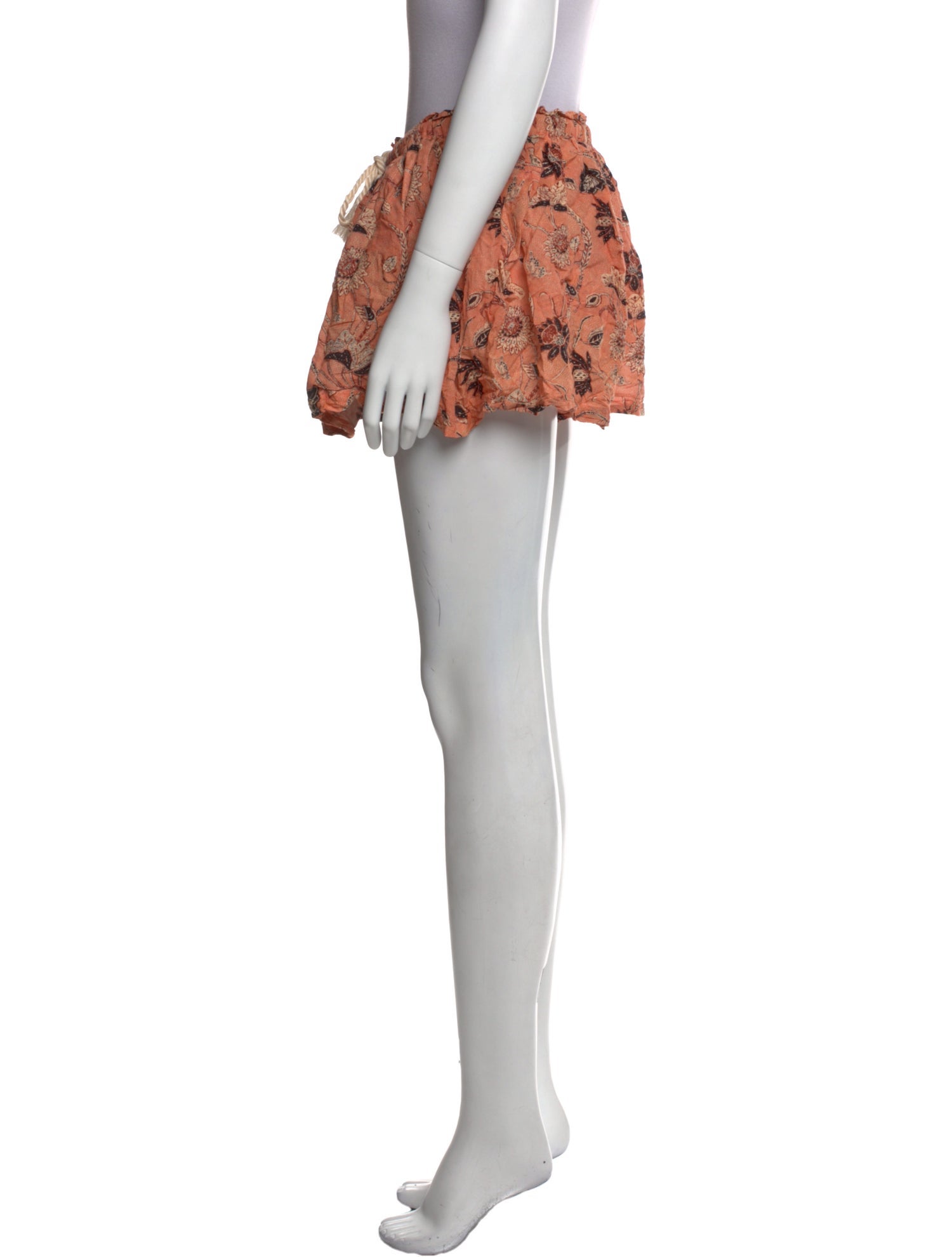 Ulla Johnson Floral Print Mini Shorts