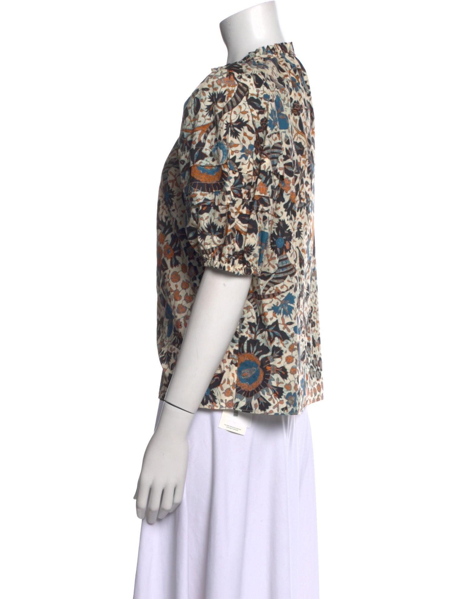 Ulla Johnson Printed V-Neck Blouse