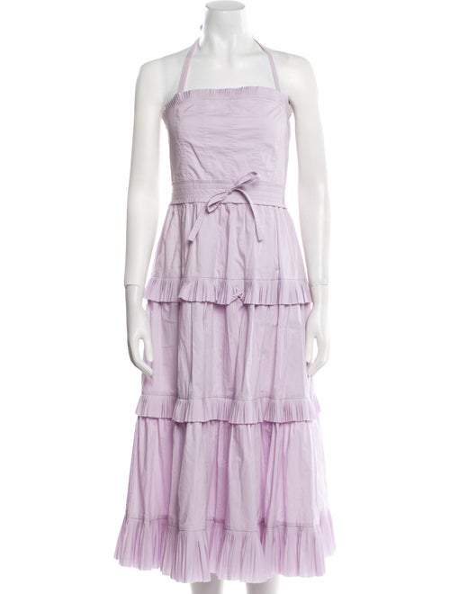 Ulla Johnson Square Neckline Midi Length Dress