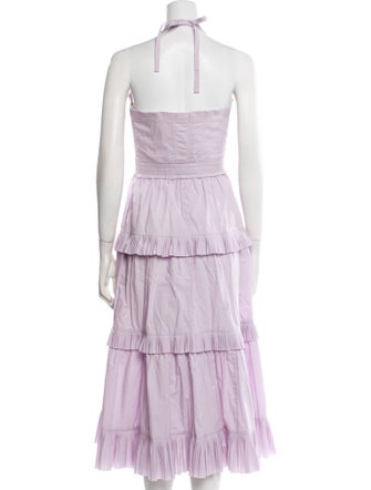 Ulla Johnson Square Neckline Midi Length Dress