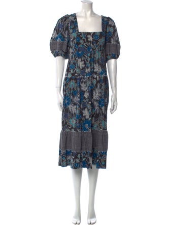 Ulla Johnson Printed Midi Length Dress