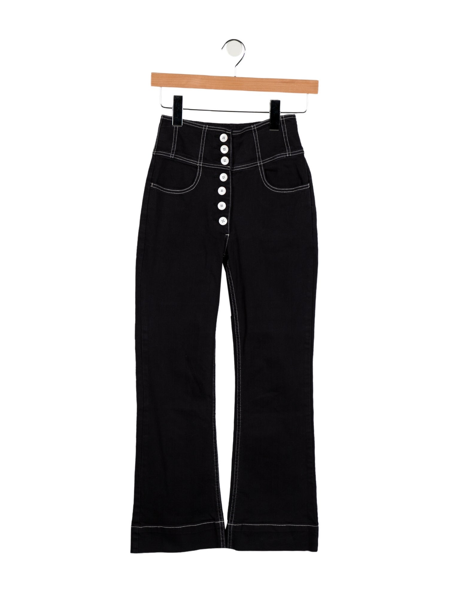 Ulla Johnson Mid-Rise Wide Leg Jeans