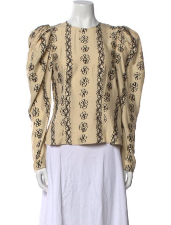 Ulla Johnson Silk Printed Blouse