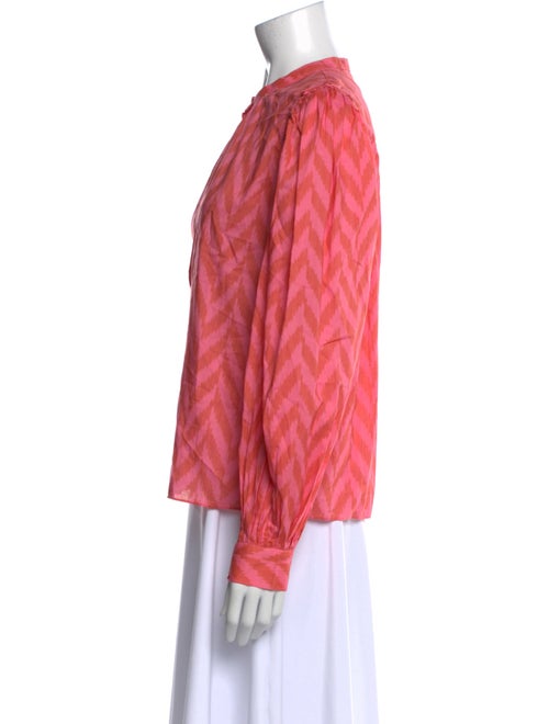 Ulla Johnson Printed Mock Neck Blouse