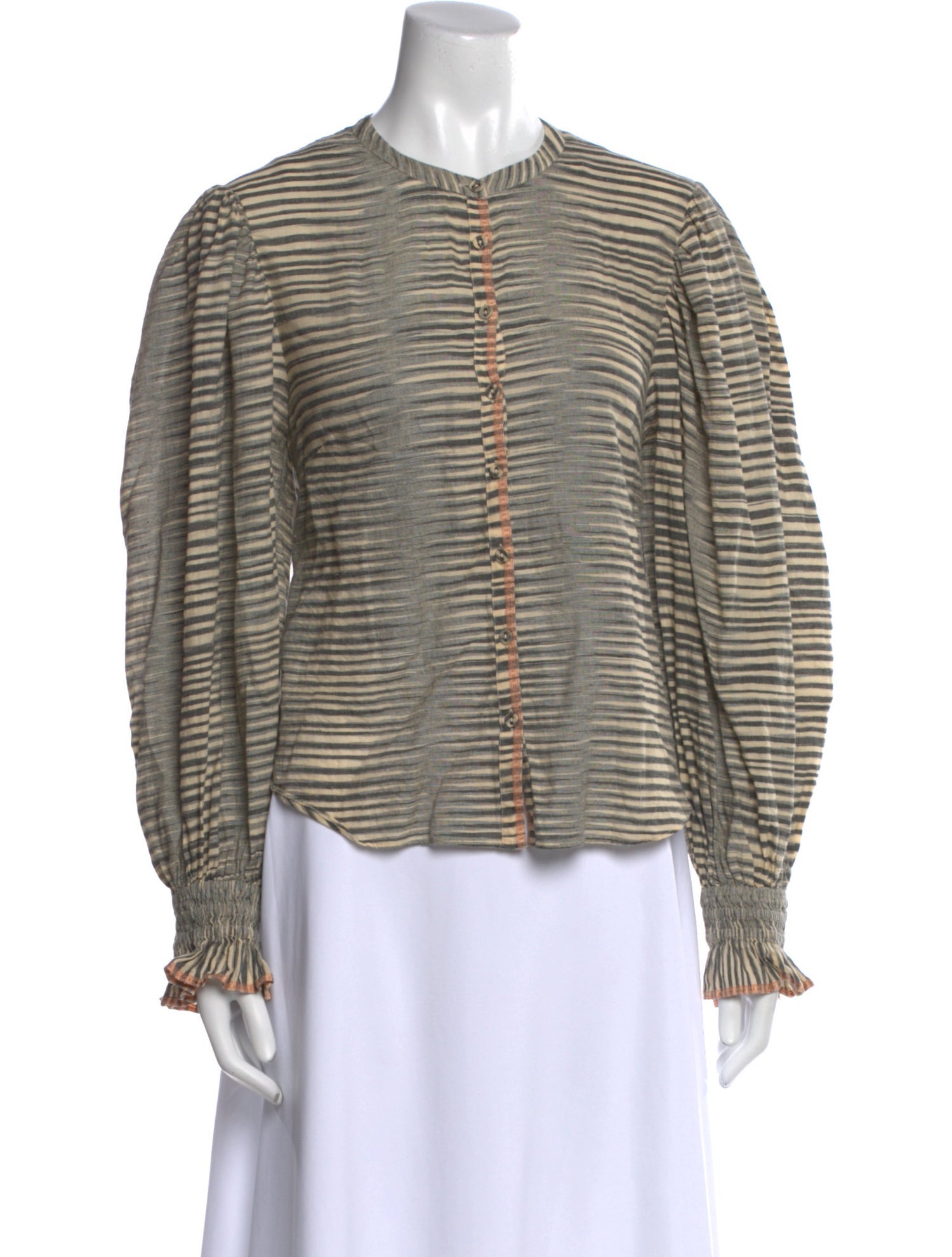 Ulla Johnson Striped Crew Neck Blouse