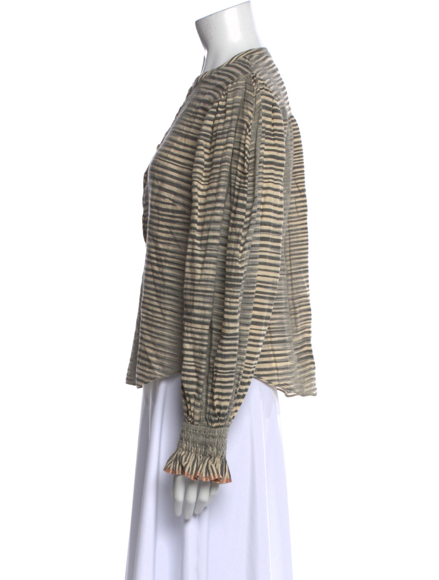 Ulla Johnson Striped Crew Neck Blouse