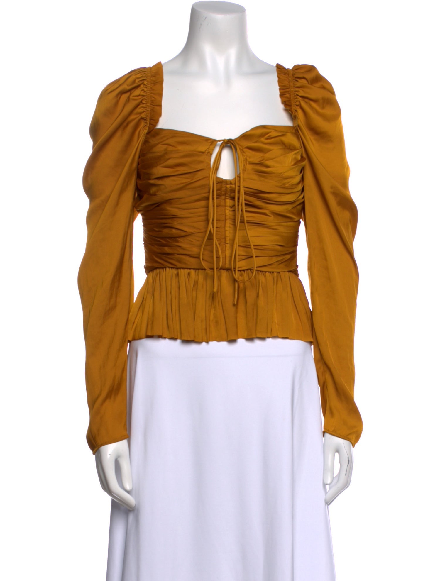 Ulla Johnson Square Neckline Long Sleeve Blouse