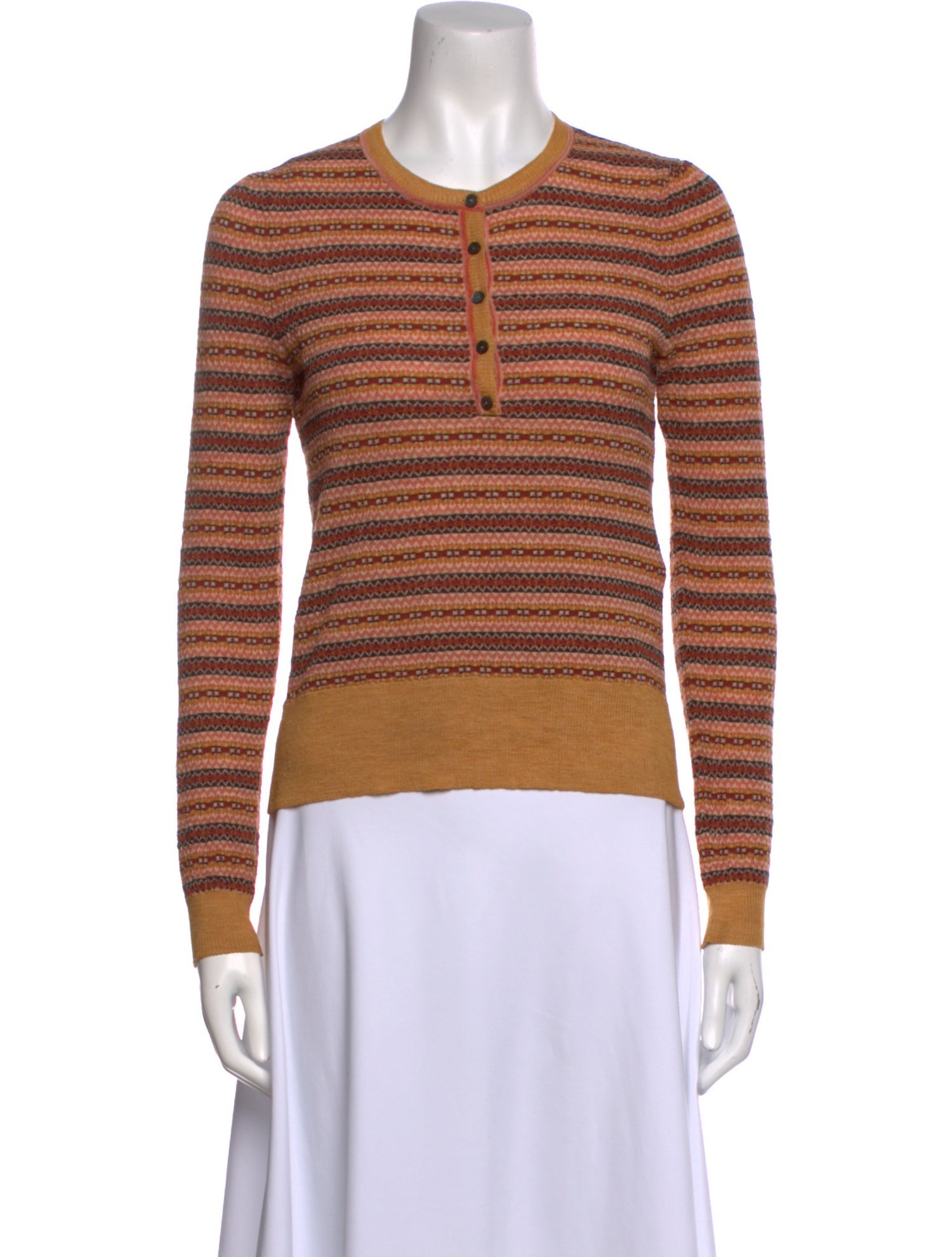 Ulla Johnson Merino Wool Striped Sweatshirt