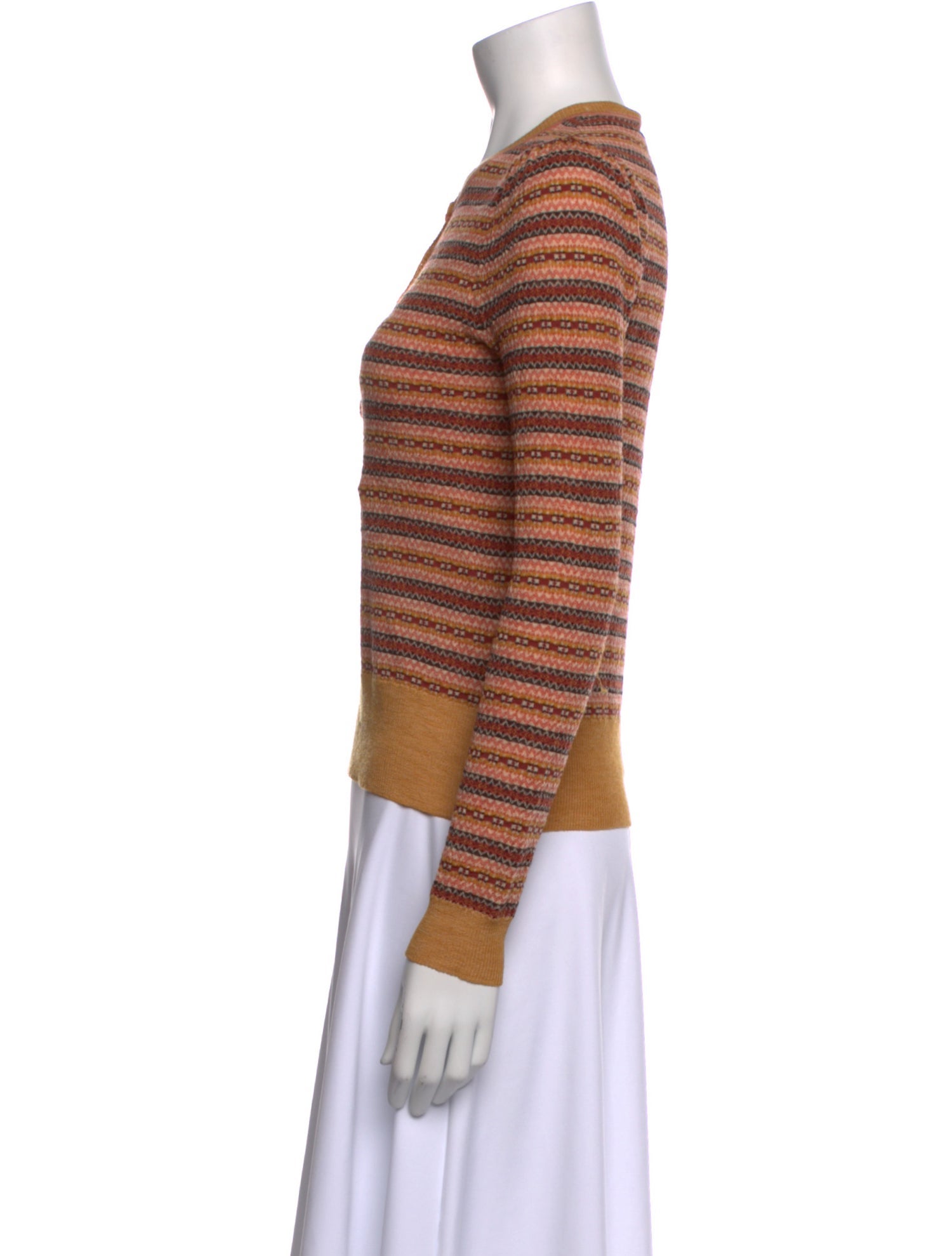 Ulla Johnson Merino Wool Striped Sweatshirt