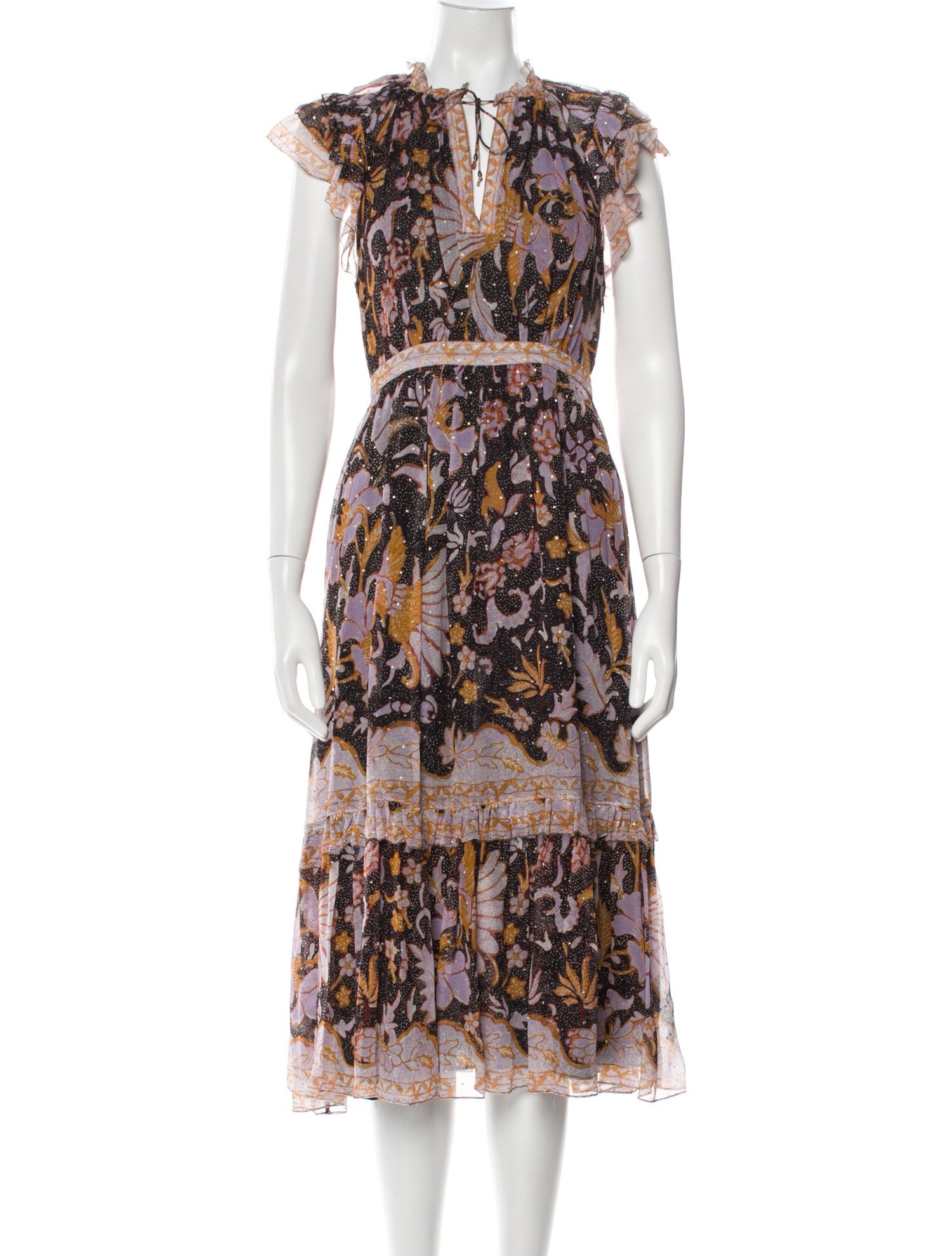 Ulla Johnson Silk Midi Length Dress