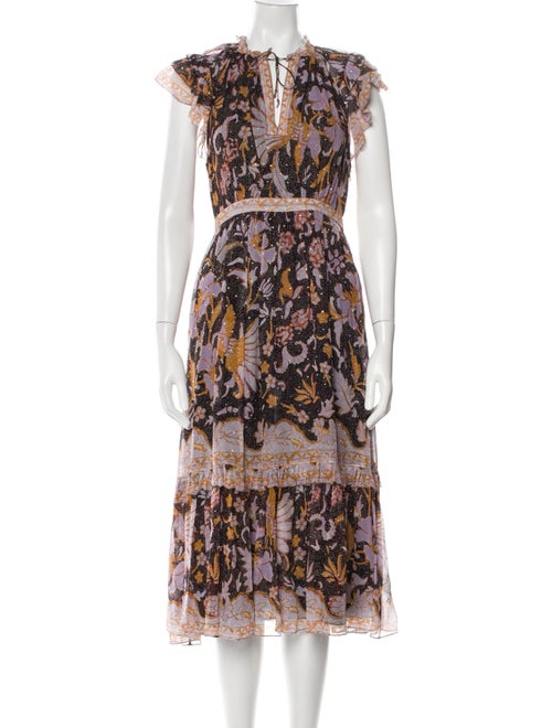 Ulla Johnson Silk Midi Length Dress