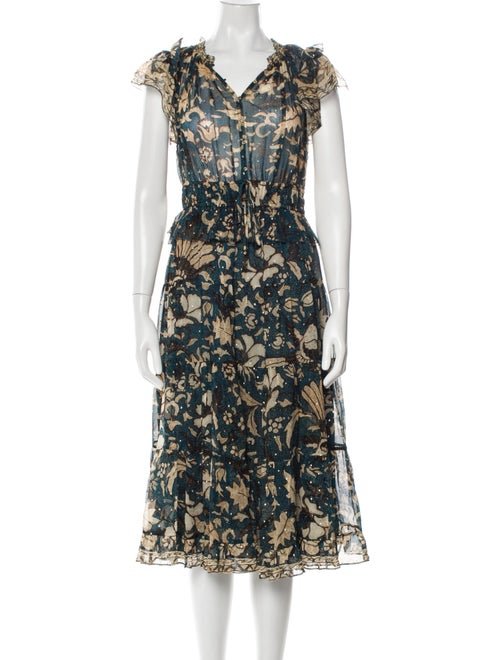 Ulla Johnson Silk Midi Length Dress
