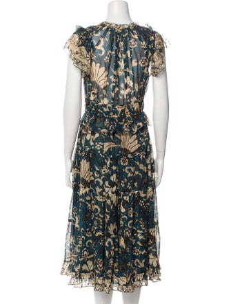 Ulla Johnson Silk Midi Length Dress