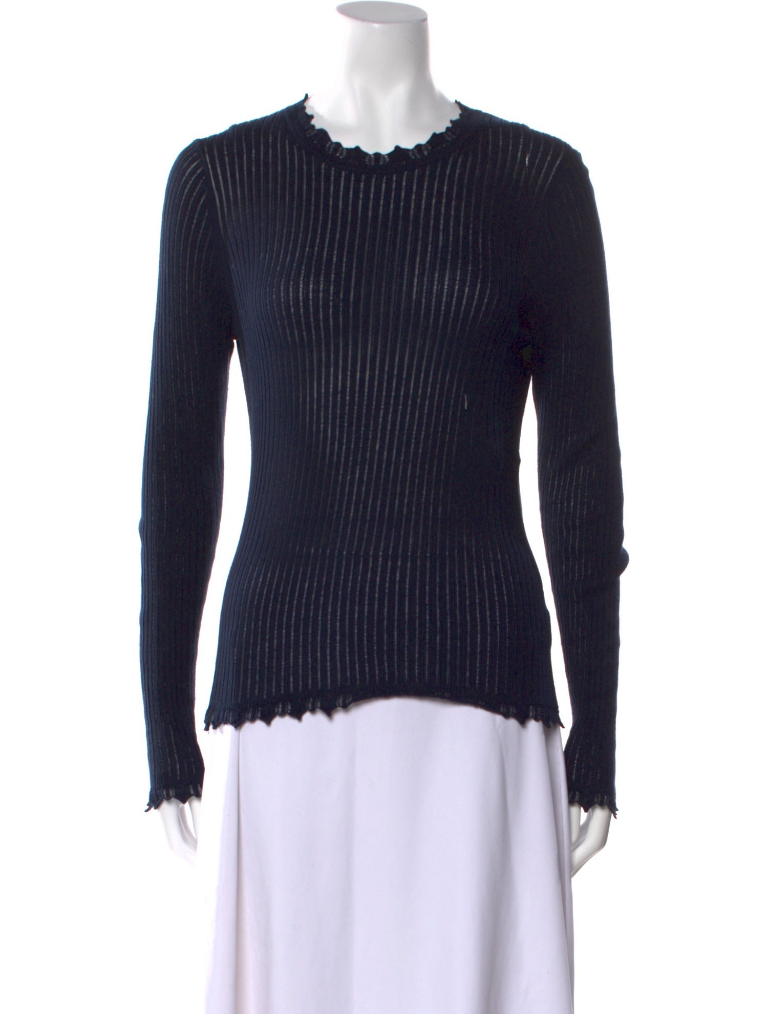 Ulla Johnson Crew Neck Long Sleeve Top