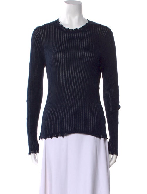 Ulla Johnson Crew Neck Long Sleeve Top