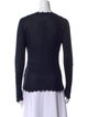 Ulla Johnson Crew Neck Long Sleeve Top