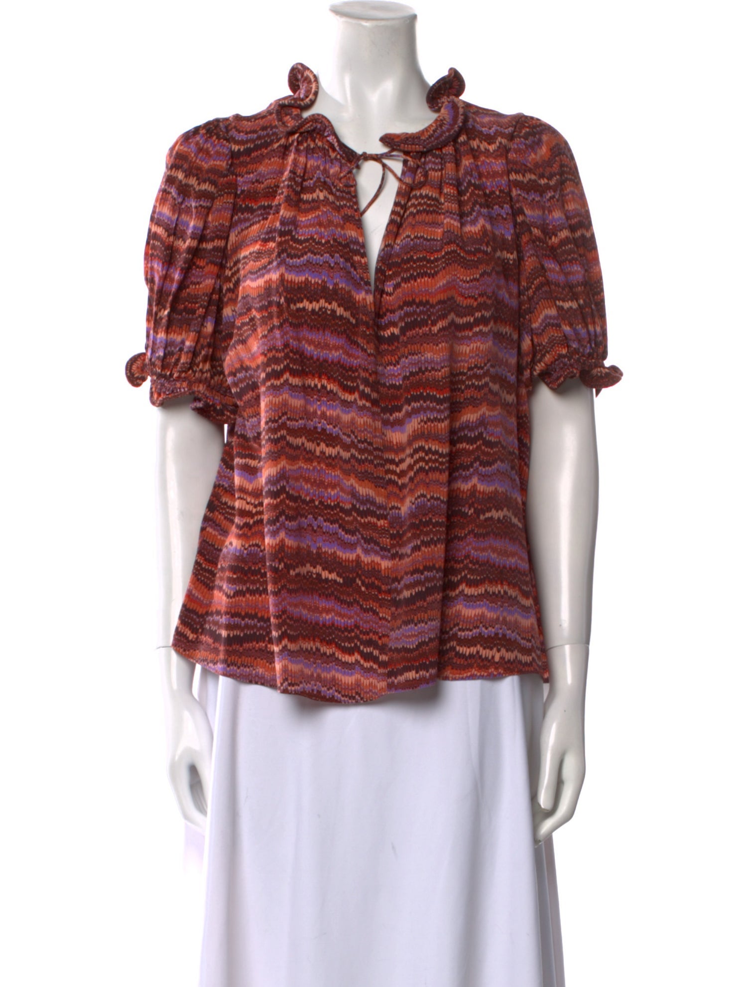 Ulla Johnson Silk Printed Blouse