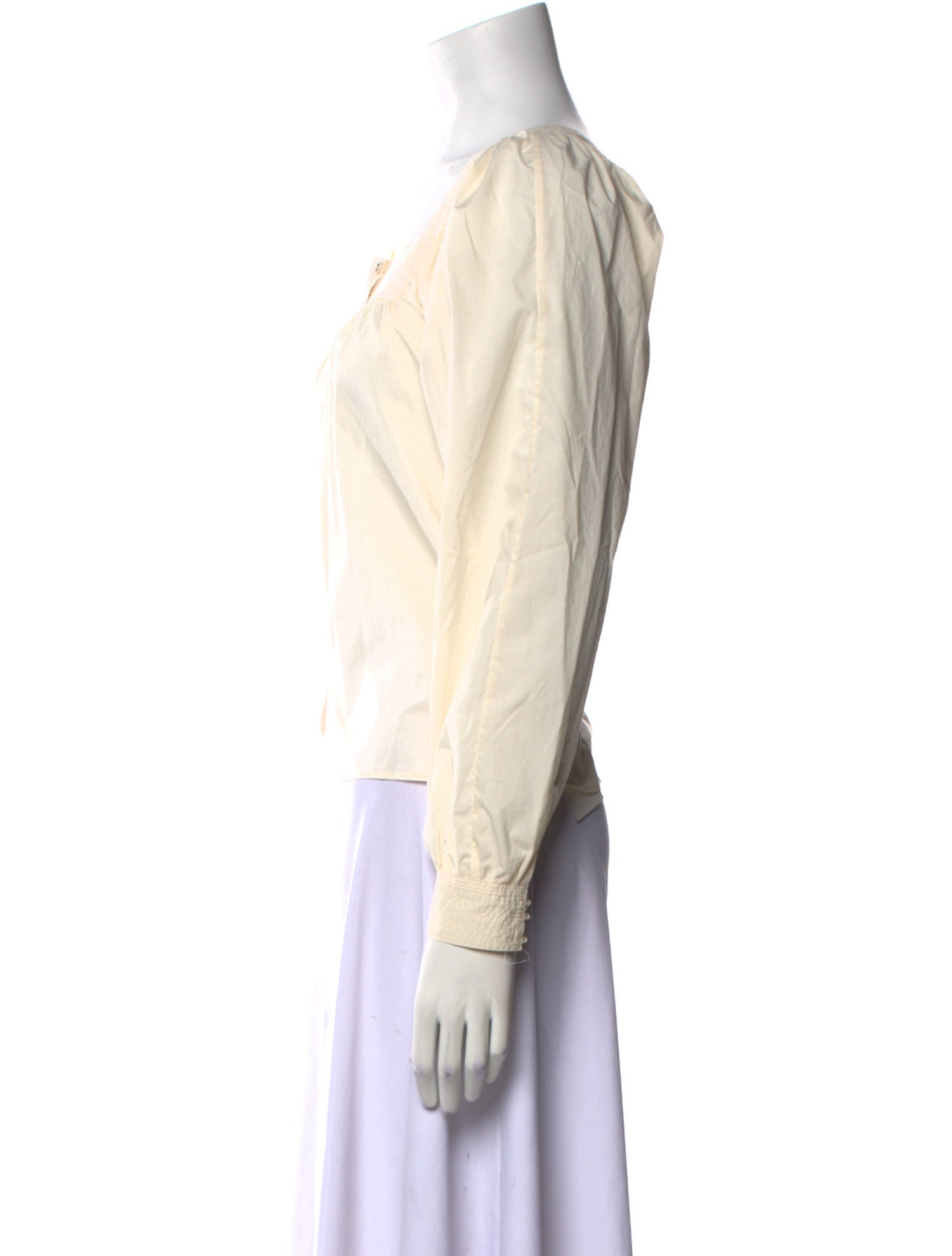 Ulla Johnson Square Neckline Long Sleeve Blouse