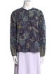 Ulla Johnson Printed Crew Neck Blouse