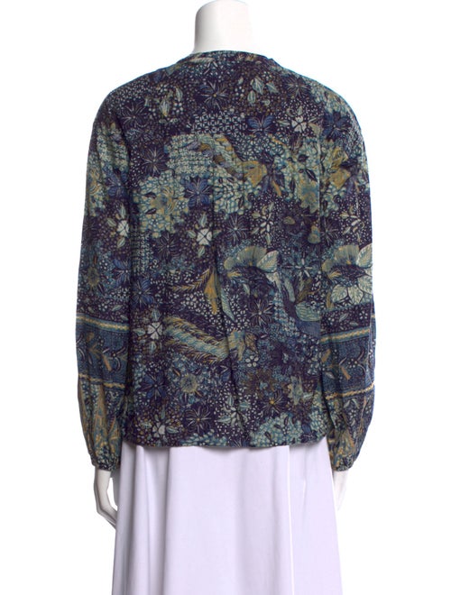 Ulla Johnson Printed Crew Neck Blouse