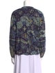 Ulla Johnson Printed Crew Neck Blouse