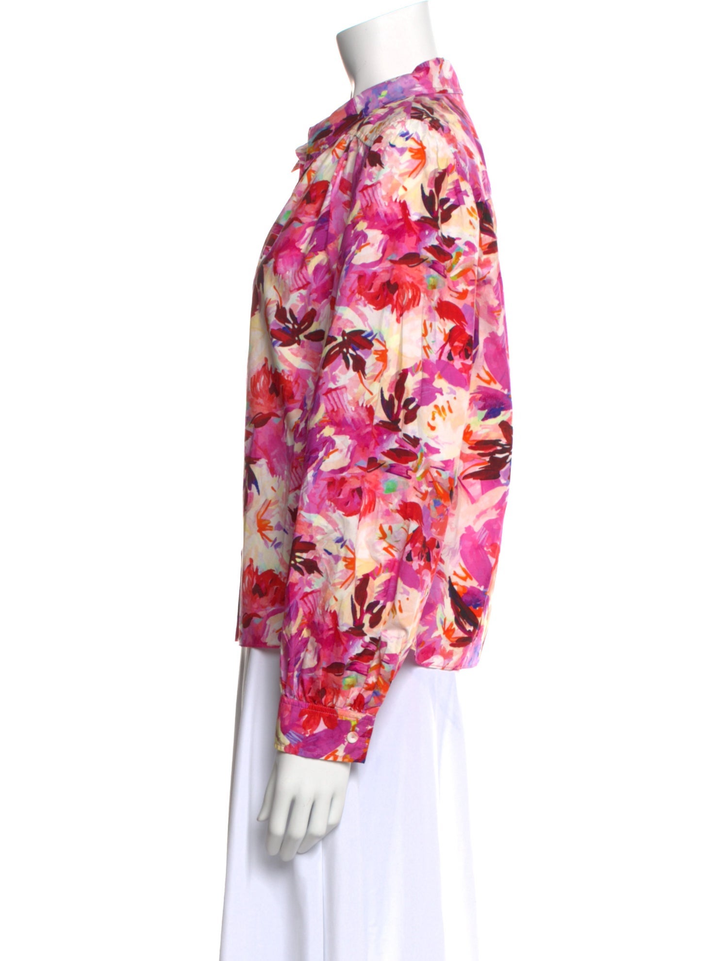 Ulla Johnson Floral Print Long Sleeve Button-Up Top