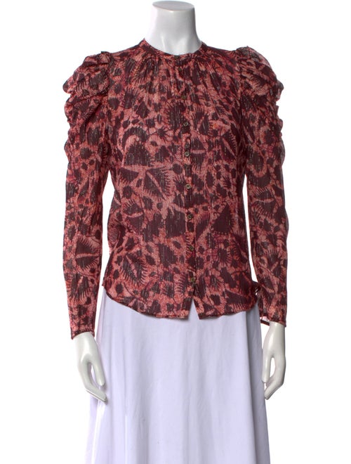 Ulla Johnson Silk Floral Print Blouse