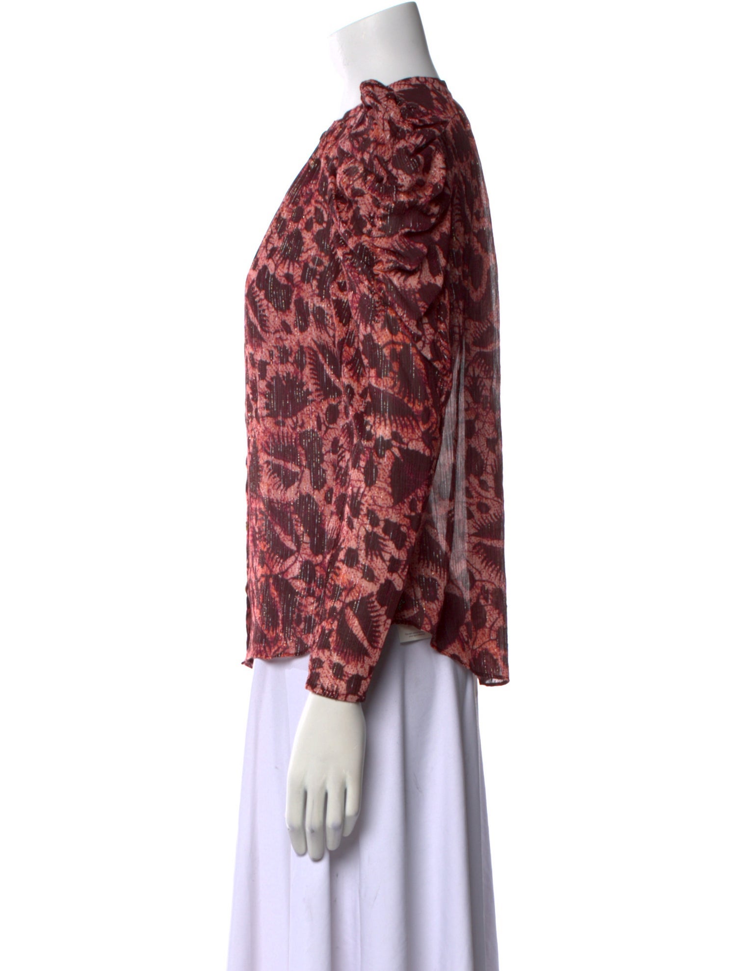 Ulla Johnson Silk Floral Print Blouse