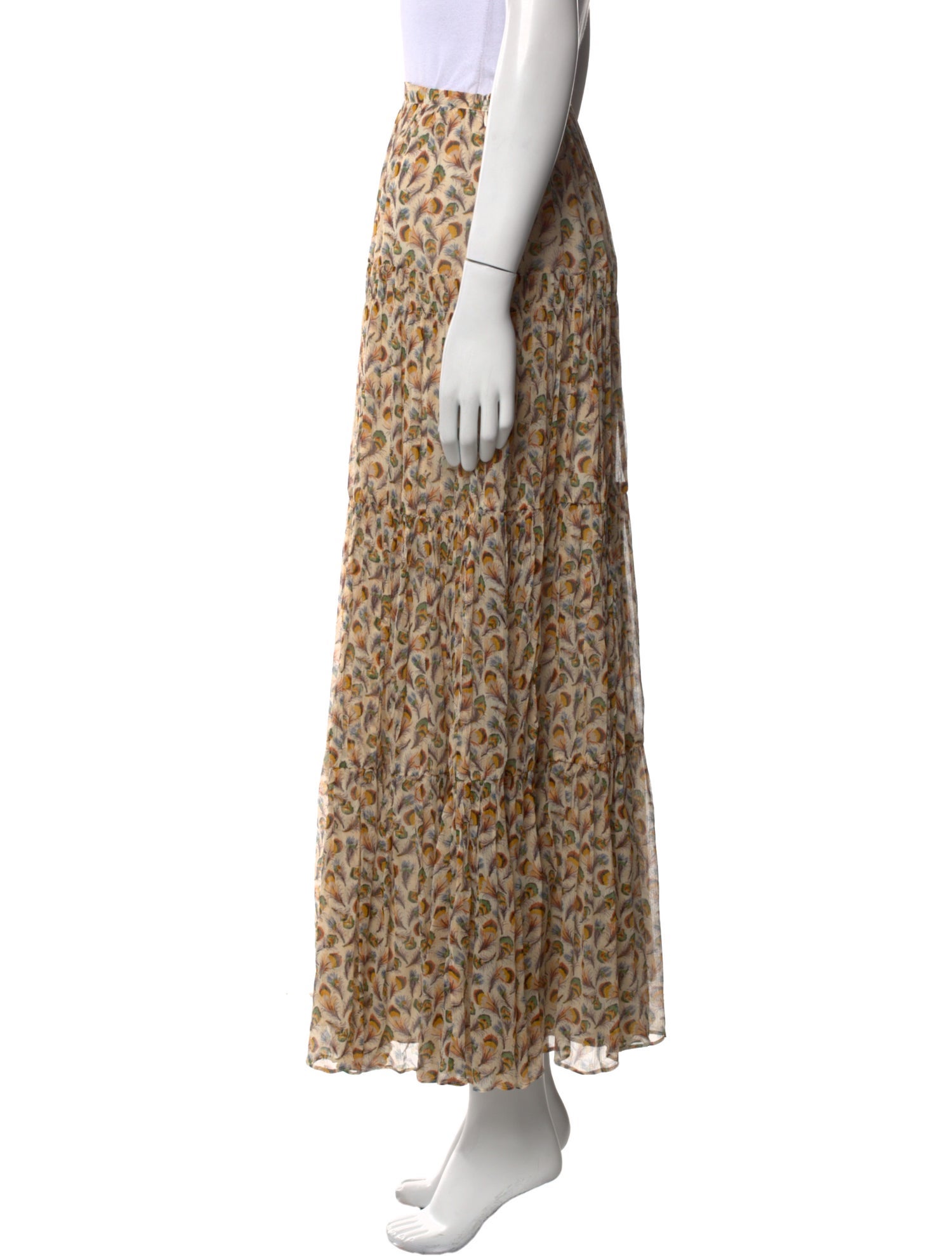 Ulla Johnson Silk Midi Length Skirt