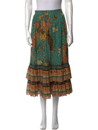 Ulla Johnson Printed Midi Length Skirt
