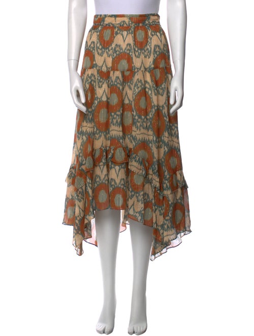 Ulla Johnson Printed Midi Length Skirt