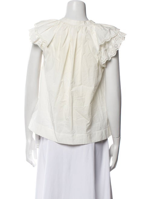 Ulla Johnson Off-The-Shoulder Short Sleeve Blouse