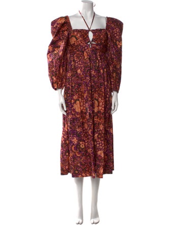 Ulla Johnson Floral Print Long Dress