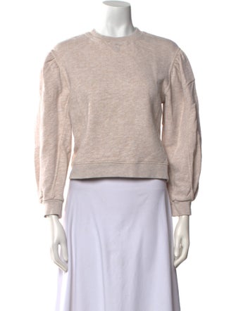 Ulla Johnson Crew Neck Three-Quarter Sleeve Sweatshirt